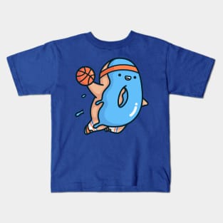 Blue Dunkin Donut Kids T-Shirt